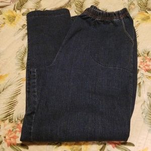 Smoke free stretch jeans all elastic waist size 1x